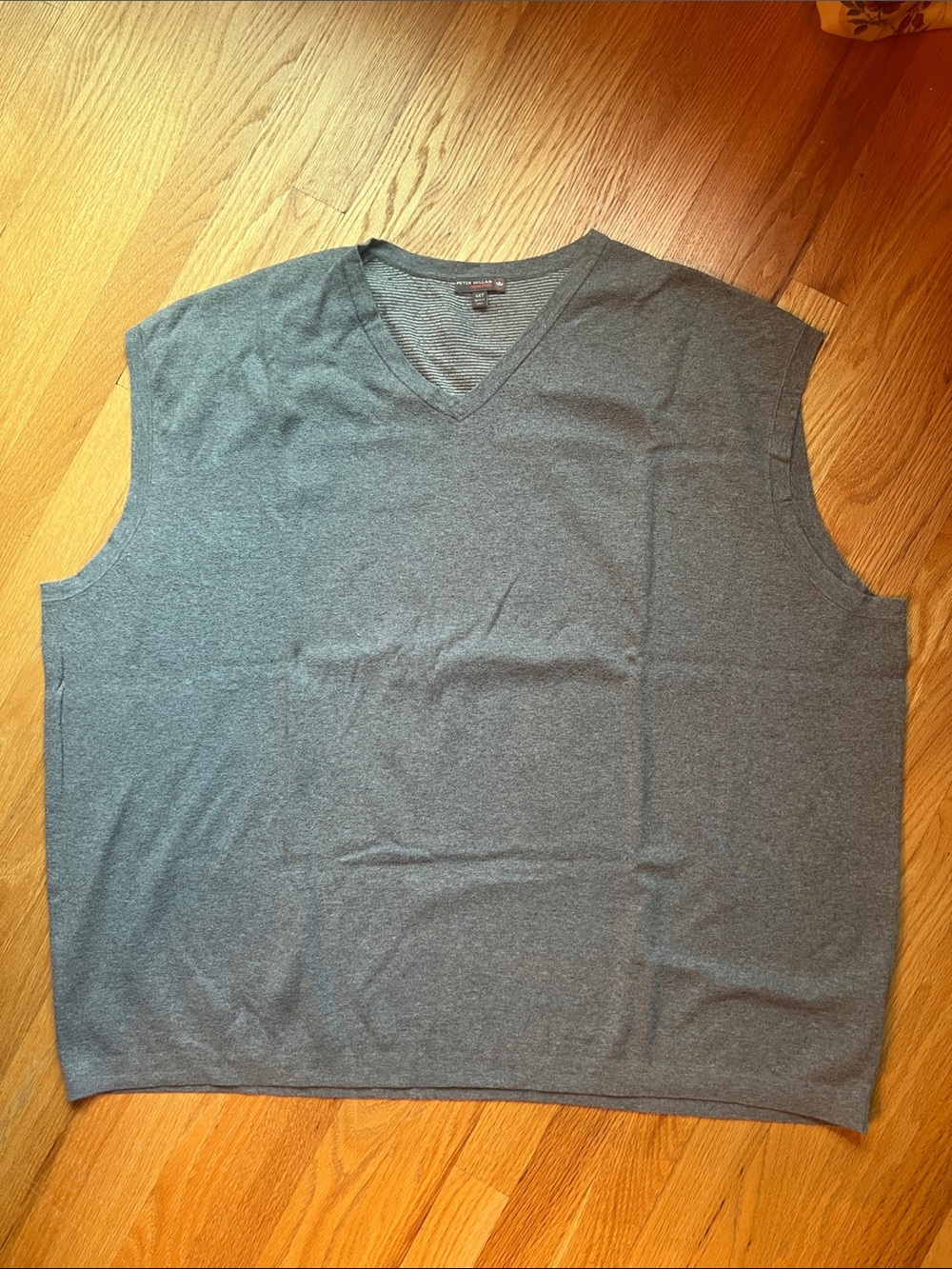 Peter Millar Gray V-Neck Knit Vest size 4XT